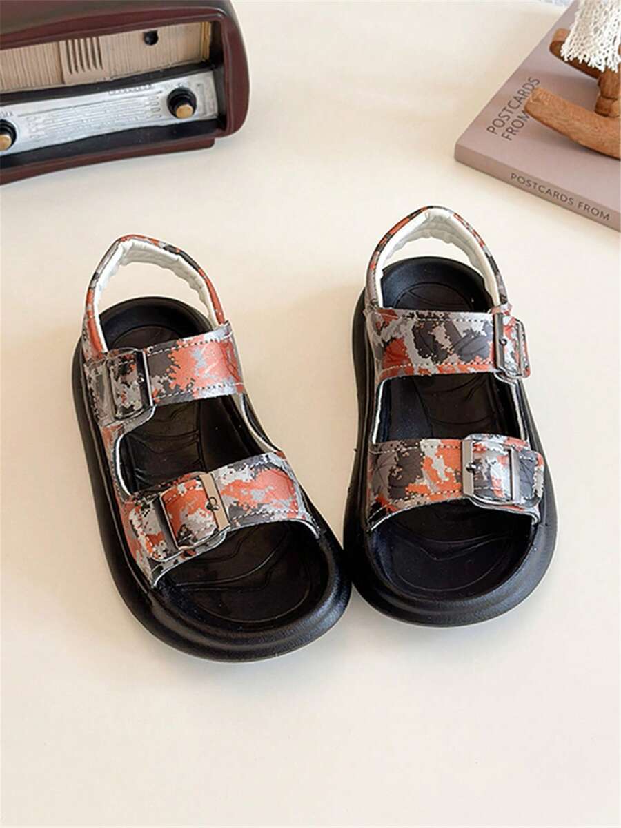 2026 New Summer Boys Sandals, Children Shoes, Boys Sports Shoes, Girls Shoes, Big Kids - Orange - View 1