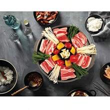 Korean Traditional BBQ Grill Pan Cauldron Lid Shapestovetop Nonstick Indoor/Outdoor Smokeless BBQ Cast Aluminum Grill Pan - Black - View 7