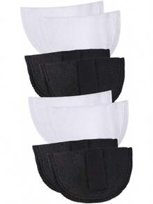 Anneome 4 Pares Hombreras Antideslizantes De Esponja Para Mujeres Almohadillas Adhesivas Transpirables Para Realzar Hombros En Camisas Trajes Y Suéteres - 1 - Ver 1