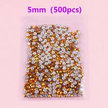 2mm-6mm树脂水钻，彩色，非热熔，平底，带粘性，美甲宝石，闪亮水钻，果冻珠，适用于美甲、马克杯、瓶子、杯子、手机、化妆DIY配件等。