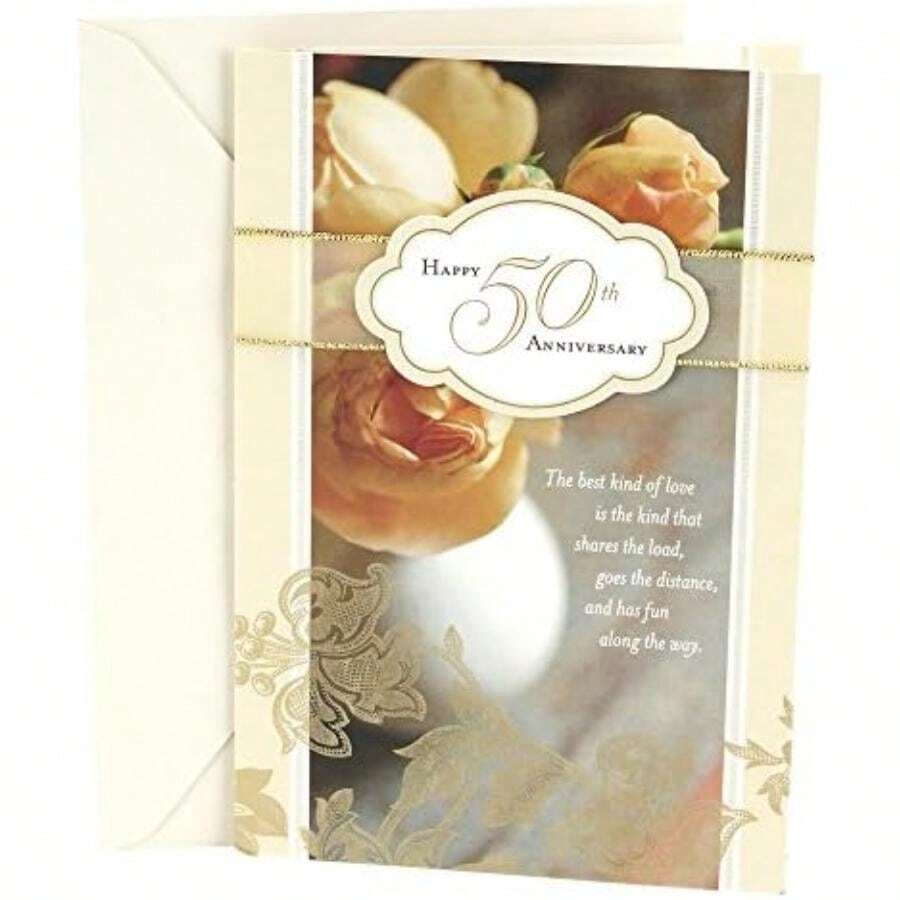 Hallmark Anniversary Greeting Card (Chance on What Could Be)(Roses) - Multicolor - Ver 1