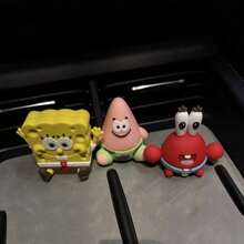SpongeBob SquarePants Bộ 1/3 mô hình , mô hình nhân vật chi tiết cao, kích thước nhỏ (5.5-6cm), chất lượng tốt, có thể dùng làm vật trang trí bảng điều khiển ô tô, vật trang trí bàn làm việc, vật trang trí giá sách, đồ sưu tầm anime, phụ kiện nội thất ô tô  & Patrick dễ thương. - Nhiều màu - Xem 13