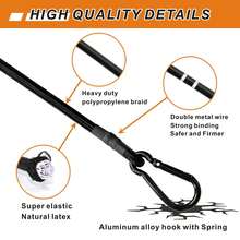 Elastic Rope With Quick Hook, Heavy-Duty Outdoor Black Elastic Band, Strong Industrial Grade Elastic Rope, Used To Fix Waterproof Cloth, Luggage, Tents, Bicycles, 12 Inches+24 Inches+48 Inches, - Multicolor - View 5