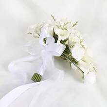 zxr INSUNSIX Ramo de lirio de calla de la novia flores de seda de 11 pulgadas para ceremonia de boda y aniversario blancos naturales125 - Blancosnaturales - Ver 2