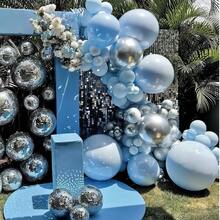 36 Inch (Approx. 91.4 Cm) Light Blue Giant Balloons, 2/4/6/8/10pcs Super Large Extra Thick Sky Blue Latex Helium Balloons, Suitable For Graduation, Baby Shower, Gender Reveal, Wedding, Birthday Party Decoration - Baby Blue - View 9