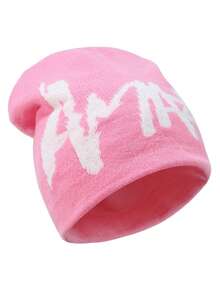 1pc/2pcs/3pcs Letter Knit Hat, Jacquard Knit Hat, Fashion Street Riding Gift, Great Choice For Men And Women, Acrylic Knit Hat, All Seasons - A - View 7