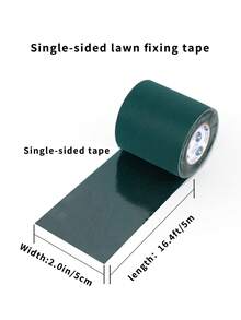 16.4-Foot Artificial Turf Tape, Self-Adhesive Turf Joint Tape, Double-Sided/Single-Sided Turf Repair Tape, Available In Various Widths, Dark Green, Suitable For Patios, Gardens And Sports Fields.Gardening Tools - Dark Green - View 9