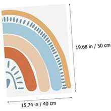 Hemoton Pegatinas De Pared De Decorativas Para Habitación Infantil 15.74X23.62 Pulgadas Adhesivos 3D Sin Residuo Para Decoración Del Hogar(default) - Multicolor - Ver 3