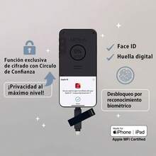 Phone Drive iXflash 512GB Lightning/USB-C Gris - Memoria Externa para iPhone, iPad y Android MFi OTG| Copia de , Transferencia Rápida, App iXflash, Almacenamiento Portátil - 1 - Ver 5