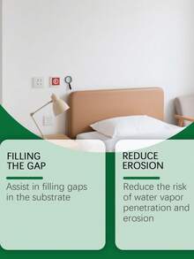 2-i-1 vattentät tätningsmedel, fyller sprickor i väggar, täcker små sprickor i takpannor, ger ett rent och snyggt utseende. - Multifärgad - Visa 9