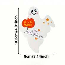 50 Pcs Halloween Lollipop Paper Holders Halloween Ghost Pumpkin Lollipop Holder Cards, Ghost Pumpkin Lollipop Paper Tags Chocolate Sweets Holders Wrapping Decorations Supplies For Halloween Party Trick Or Treat DIY Accessories,Family Decorations Gifts,Party Favors Home Decor Halloween Decor Room Decor - 彩色 - 查看 4