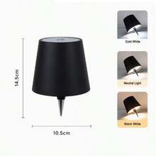 3 Colors Dimmable Bottle Lamp LED Table Lamp Rechargeable Night Lamp Stepless Dimming For Parties Bars Wine Bottles Restaurants - D-trắng - Xem 6