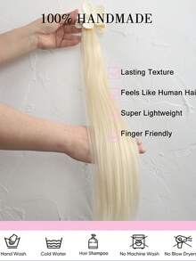 1pc 18 Inch Straight Hair Ponytail Wig With Clip, Suitable For Women - Multicolor - View 4