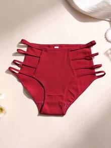 6条装女士纯棉镂空性感透气内裤 - 彩色 - 查看 2