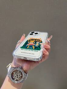 官方授权 Paul Frank 透明气垫手机壳，全包式保护壳，猴子图案，兼容 13/14/15/16/17 Pro Max - 彩色 - 查看 5