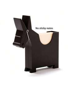 可爱红色PVC桌面记事本收纳架，带便签纸分发器 - 趣味实用办公桌收纳架，家居或办公装饰佳品，可爱办公用品