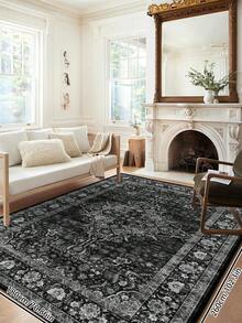 1 buah Karpet Gaya Persia Vintage Usang, Merah Bohemian Maroko Serat Poliester Nyaman, Mudah Perawatan Dapat Dicuci, Cocok untuk Ruang Tamu, Lorong, Samping Tempat Tidur, Dekorasi Rumah - MultiWarna - View 30