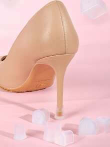 新款高跟鞋保护套，高跟鞋鞋尖套，降噪防滑鞋跟套，透明耐磨细高跟鞋鞋跟套，防滑舞鞋套，防吱吱作响鞋跟保护套，高跟鞋后跟保护套，拉丁舞鞋防滑护理套，鞋子，春夏精选，伴娘礼物，房间，卧室装饰，海滩，旅行，男士，女士，度假 - 彩色 - 查看 4