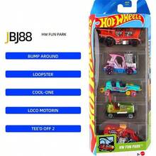 Hot Wheels 一套5辆1:64比例合金赛车玩具，F1车队涂装，红牛哈斯车队收藏级模型车，男孩理想礼物，适合3岁以上儿童，圣诞节礼物 - 彩色 - 查看 8