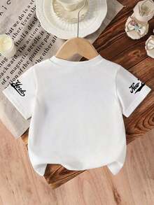GraphicGems Camiseta de manga corta negra con estampado de personaje de dibujos animados de grupo de chicas virtuales, creativa y linda para niñas, ropa de anime de moda para niñas, uso diario y versátil en el hogar, cómoda y linda para niñas pequeñas - Blanco 6 - Ver 3