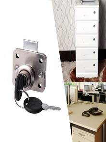 Desk Drawer Lock Zinc Alloy Cabinet Lock Counter Lock Furniture Double-Door Wardrobe Lock Drawer Cabinet Lock Latch Lock