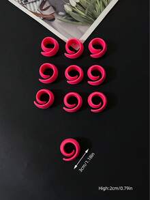 10个随机颜色缝纫机梭芯架，硅胶材质，防止线头松散 - 彩色 - 查看 12