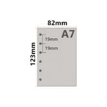 A7 Cornell Design Planner Refill 6 Holes Notebook Binder Refills, A7 College Rule Note Linned Planner Inserts For Filofax 100gsm Paper Pocket Size, 4.84 X 3.23'', Harphia - ColorC - View 4