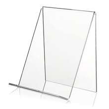Acrylic Book Shelf, Transparent Display Rack, Slanted Desktop Organizer, Product Stand, Tabletop Book Holder - Clear - View 6
