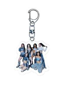 Porte-clés en acrylique de 6 cm du groupe de filles populaire Katseye. Porte-clés en acrylique commémoratif pour les fans des rappeuses Manon, Yoonchae, Jeung et Sophia Laforteza. Porte-clés en acrylique kawaii des idoles Hanni et Minji. Charmant pour sac, cadeau pour les fans de lapins. - Multicolore - Voir 17