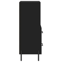 Larryhot Credenza Nero 34,5x34x90 cm in Legno Multistrato,Robusto e durevole, facile da montare, la scelta ideale per l'arredamento della casa - nero - Visualizzare 6