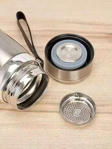 Termo 1000 ml acero inoxidable térmico botella para agua y bebidas, accesorio resistente y duradero, mantiene líquidos fríos o calientes por largo tiempo, diseño práctico para gimnasio, trabajo, viajes y uso diario, libre de BPA, tapa segura y fácil de transportar, producto eficiente y saludable - Dorado - Ver 5