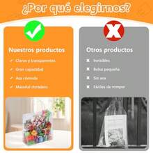 zxr Bolsas de Regalo de PVC Transparente con Asas30 Piezas Bolsas de Dulces para Fiestas para Dulces Bolsas de Compras Reutilizables Fiestas Infantiles Bodas Cumpleaños 30125 - Transparente - Ver 6