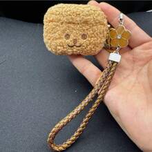 卡通泰迪熊毛绒保护壳带钥匙扣，可爱蓬松保护套，兼容 1/2/3/4/Pro/Pro2/Pro3，防震、保护、防尘、时尚 - 彩色 - 查看 32