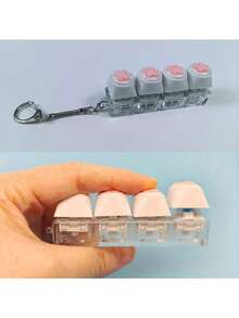 Stylish Cat Paw Keychain Party Favor Set - Multicolor - View 4