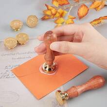 BAOFALI 1pc 25mm Clock Gear Pattern Removable Brass Head Classic Wax Seal Stamp, Suitable For Decorating Cards, Envelopes, Invitations, Packages, Wedding Invitation Wax Seal - Gift Wrapping Wax Seal Stamp - one-size - View 8