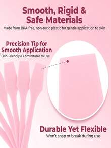 100pcs/50pcs/30pcs/20pcs/10pcs/1pc Designed For Estheticians, Makeup Spatula, Face Mask Scraper, Face Mask Spreading Tool, Face Mask Mixing Palette, Face Mask Dispenser, Esthetician Tools, Mini Spatula, Multi-Functional Tool, Reusable And Washable Face Mask Spoon, Suitable For Applying Face Masks, Lotions, Lip Balms, Exfoliating Scrubs, Cosmetics, Creams And Crafts, Essential Beauty Therapist Supplies, Makeup Spatula Or Multi-Purpose Mini Skincare Applicator - 彩色 - 查看 4