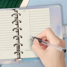 A7 Cornell Design Planner Refill 6 Holes Notebook Binder Refills, A7 College Rule Note Linned Planner Inserts For Filofax 100gsm Paper Pocket Size, 4.84 X 3.23'', Harphia - ColorC - View 3