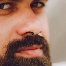 2 chiếc khuyên mũi hình móng ngựa chữ U bằng thủy tinh Pyrex cỡ 8G-16G, dụng cụ nong lỗ mũi, khuyên vách ngăn mũi, khuyên giữ lỗ xỏ, trang sức cơ thể trong suốt, vô hình, unisex. - 2103 - Xem 10