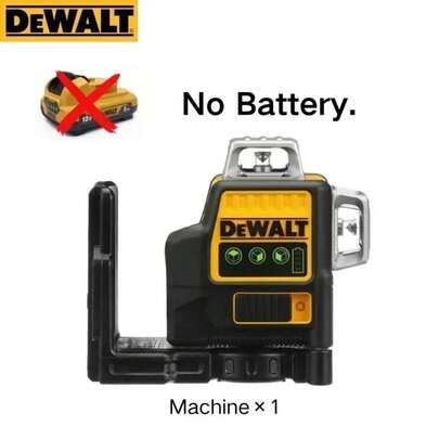 DW089LG 3 Sides*360 Degree Vertical 12V Lithium Battery 12 Lines Laser Level Horizontal Green Light Level Meter Outdoor