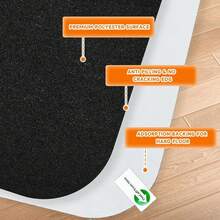 Tapete para Silla para Piso Duro, 35 x 47 Pulgadas, Alfombra para Protección de Suelos Duros para Silla de Oficina en Casa,Tapete para Silla de Computadora de Juegos,Sin BPA y Sin Ftalatos,Gris Oscuro - Gris Oscuro - Ver 5