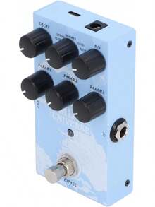 Pedal de Efecto de Guitarra, Pedal de Efecto de Reverberación de Sonido Auténtico y Cálido con 9 Tipos de Reverberación de Modelado Digital, Sala, Pasillo, Placa, Efectos de - 1 - Ver 7