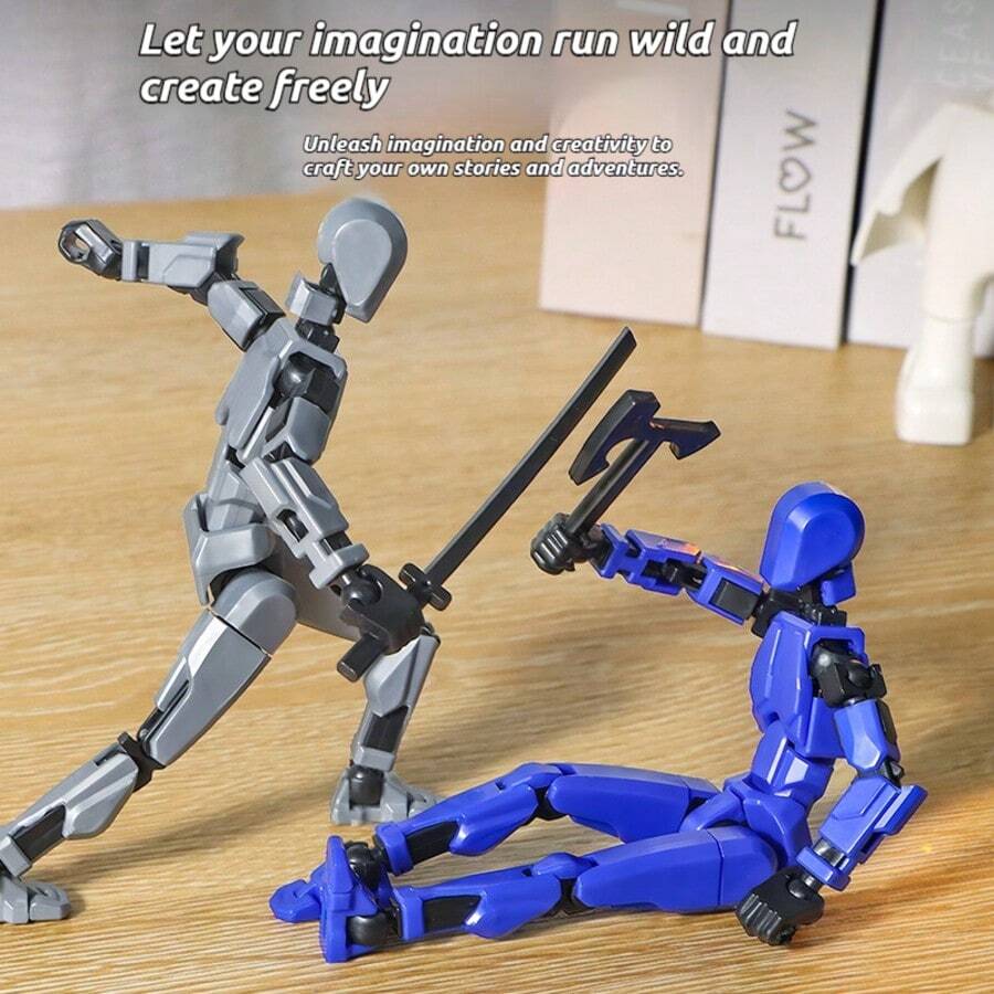1pc Lucky 13 Multi-Jointed Posable Action Figure Doll, Unisex Assemble Stress Relief Desk Decor Collectible Toy