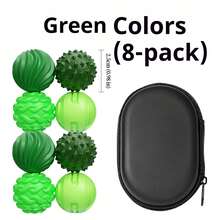 4/8pcs Durable Silicone Magnetic Balls, Pocket-Sized Desktop Toys, Creative & Novel, Green, Purple, Bright Pink, Other Plastic Materials - Multicolor - View 4