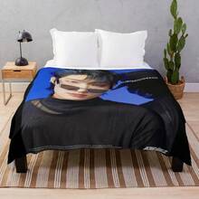Min Yoongi Concert Throw Blanket Vintage Cute Sofa Bed BlanketsMingi -  Throw Blanket Bed Linens Beautifuls Christmas Gifts BlanketsMinimal Malificent Throw Blanket  Soft Cozy Plaid Design For Living Room Sofa BedMinions Character Printed Soft Fluffy Throw Blanket Air Condition Sleeping Cover Bedding Throws Bed Sheet For  Gift BerserkMinions  Deadpool Soft Warm Blankets Travel Plush Bedding Throws  Couch Chair Flannel Bedspread Sofa Bed Cover - 白色 1 - 查看 1