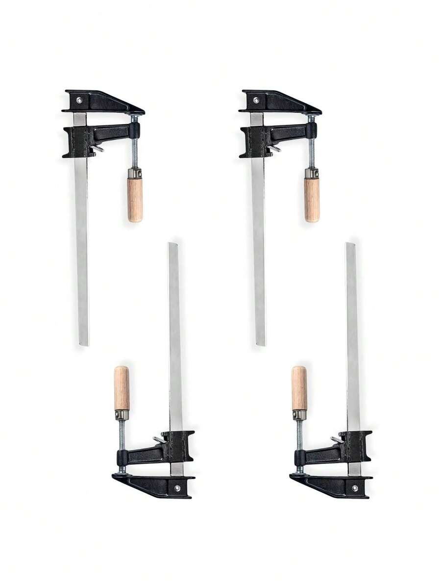 Prensa Sargento Carpinteria Madera Acero 6 In Tipo F 4 Pzs - Gris - Ver 1