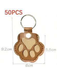 20 Stück Leder Haustier Haar Aufbewahrung Schlüsselanhänger, kreative Haustier Fell Sammel Hängedekoration, süßes Katzen- & Hunde-Haar Accessoire