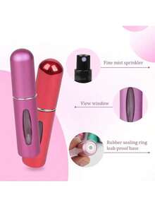 1 Light And Fashionable Mini Perfume Bottle, Small And Delicate In Design, Can Be Put Into A Carry On Bag, Suitable For Repackaging Large Bottles Of Perfume For Daily Travel - 彩色 - 查看 2