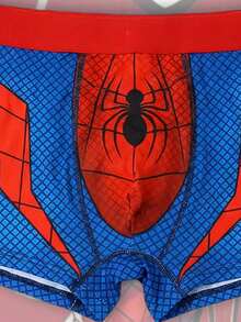 Disney 1条蜘蛛侠男士平角内裤，亲肤弹力贴身舒适平角内裤，四季皆宜 - 藍色 - 查看 2