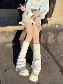 Women Leg Warmers - Blanco - Ver 7