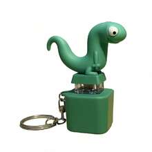 Squeaky Fidget Toy, Quacking Duck Keychain & Keyboard Keycaps Clicker, Stress Relief Sensory Toy For Anxiety, Office Desk Gadget, Cute Gag Gift - Luminous and Sounding Duck Rechargeable - View 4